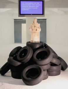 Sono nato in terra di camorra, 2008_Giuseppe di Guida_Installazione