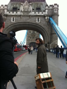 Londra, durante le riprese del film