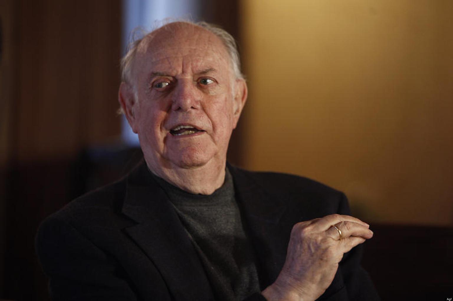 Dario Fo in occasione del Corso di Teatro tenuto alla Libera Università di Alcatraz